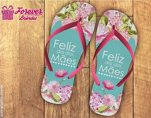 Chinelo Dia Das Mães Floral