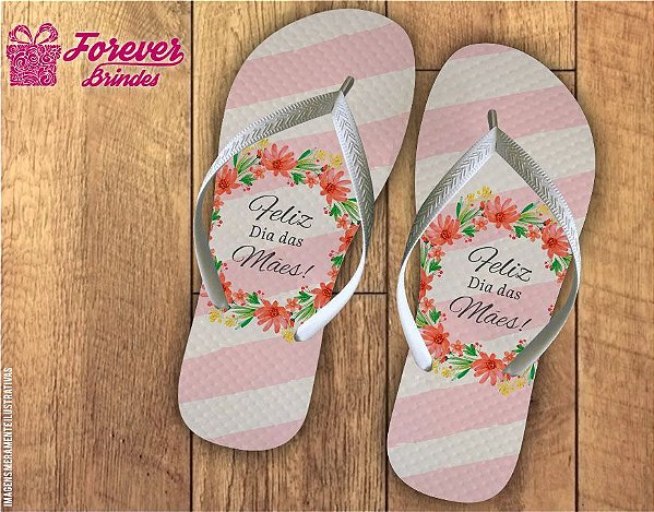 Chinelo Dia Das Mães Floral