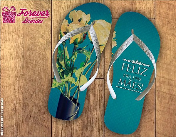 Chinelo Dia Das Mães Floral