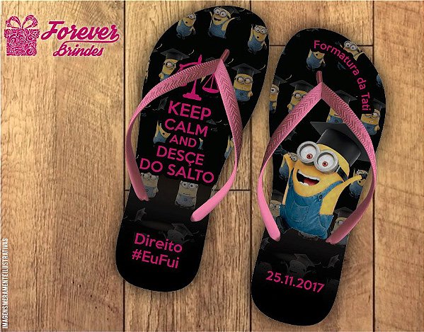 Chinelo Formatura Direito Minions