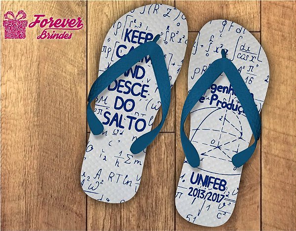 Chinelo Formatura Engenharia De Produção Forever Brindes