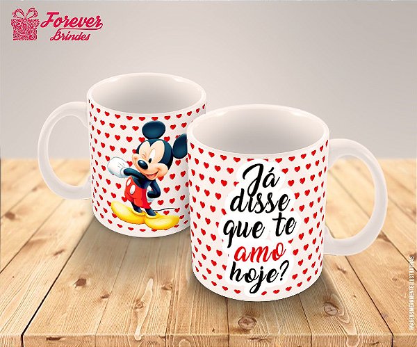 Caneca Porcelana Mickey Disney