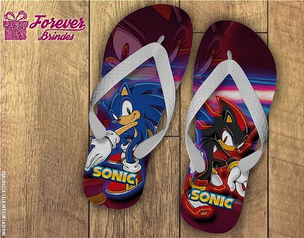 Chinelo Personalizado Sonic