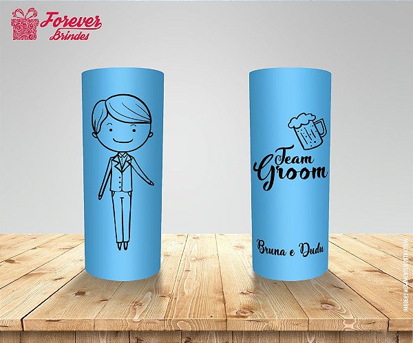 Copo Long Drink Casamento Caricatura