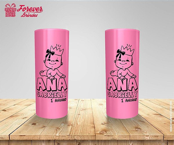 Copo Long Drink Aniversário 1 Aninho Bebê