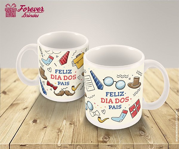 Caneca de Porcelana Personalizada Dia dos Pais