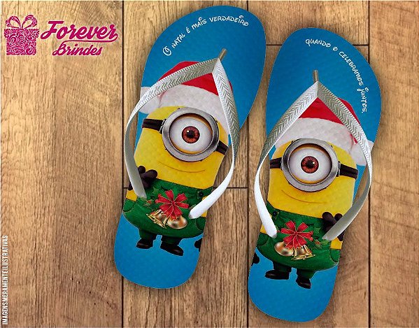 Chinelo De Natal Minions