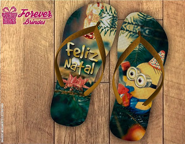 Chinelo De Natal Minions