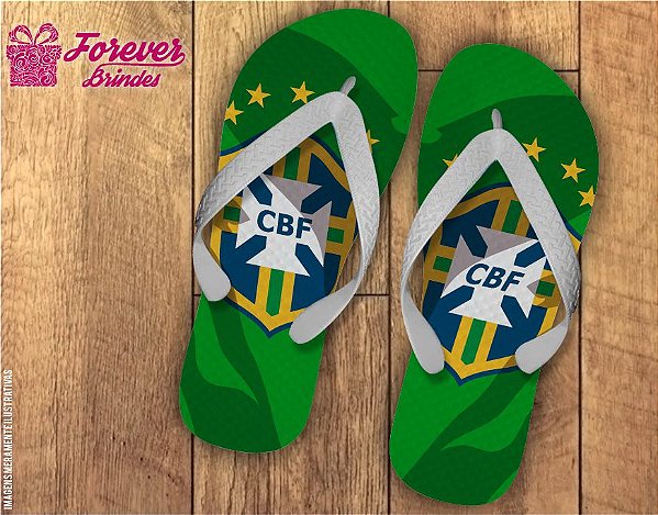 Chinelo Copa Do Mundo Seleção Verde