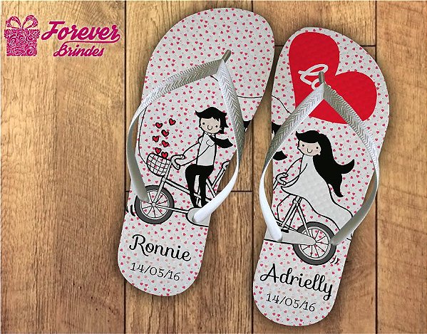 Chinelo casamento Love Personalizado