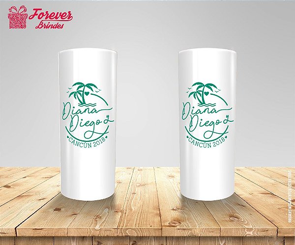 Copo Long Drink Casamento Tropical