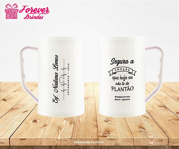 Caneca de Chopp personalizada Formatura Enfermagem