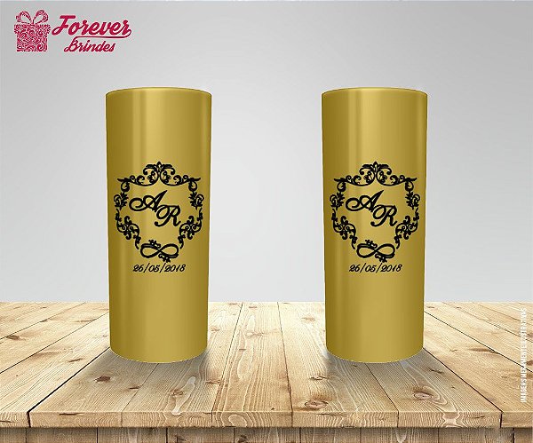 Copo Long Drink Casamento Inciais Do Nome