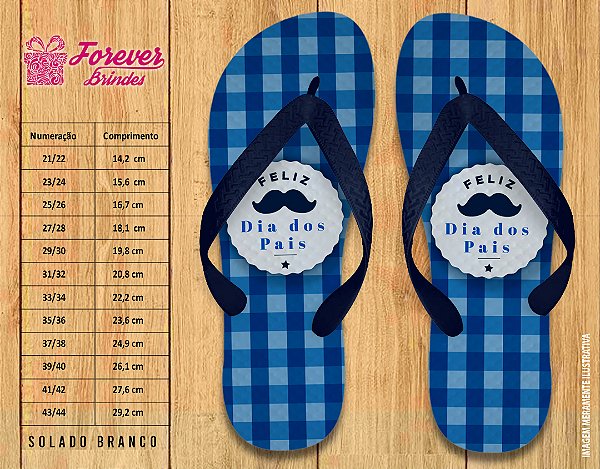 Chinelo Personalizado Dia dos Pais