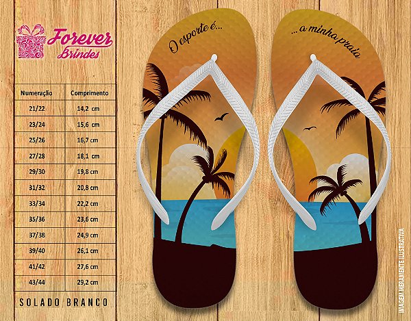 Chinelo Personalizado Pool Party Esporte