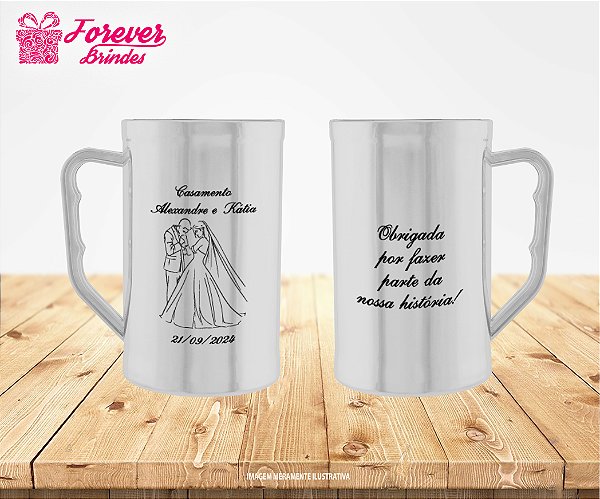 Caneca de Chopp personalizada CASAMENTO