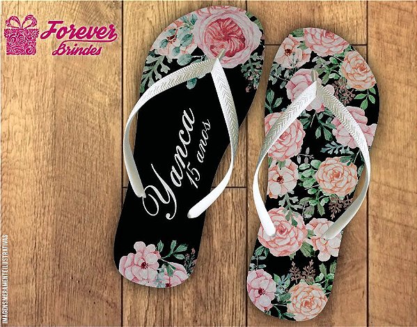 chinelo debutante flor divina