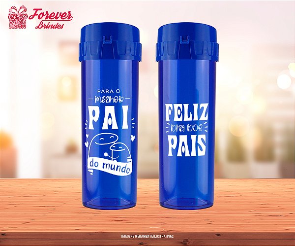 Garrafa Acquabio Personalizado Dia dos Pais