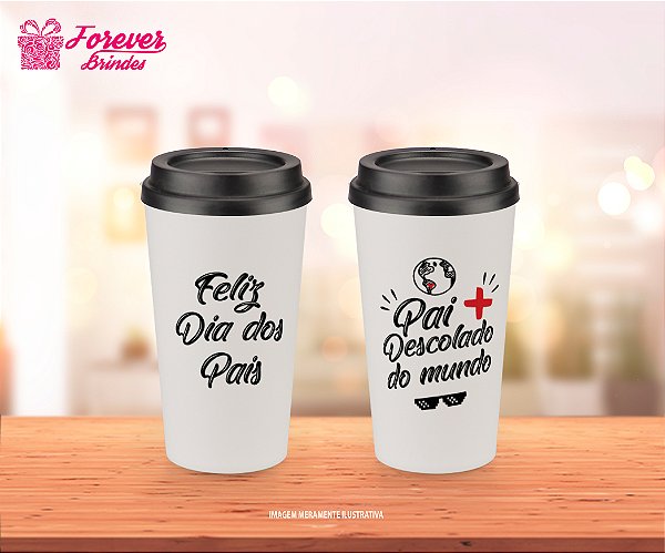 Copo Ecológico Café Duas cores Dia dos Pais