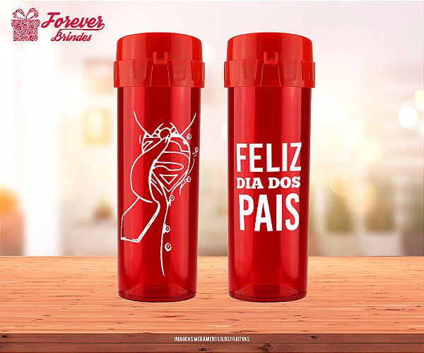 Garrafa Acquabio Personalizado Dia dos Pais