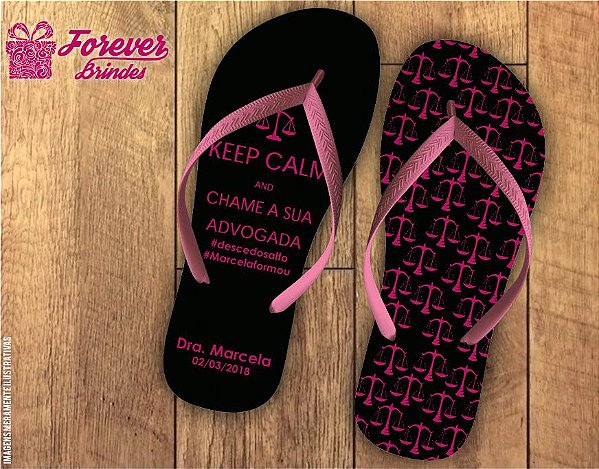 Chinelo Formatura Direito Keep Calm