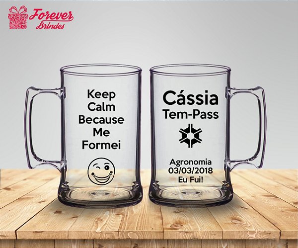 Caneca De Chopp Formatura Agronomia Keep Calm