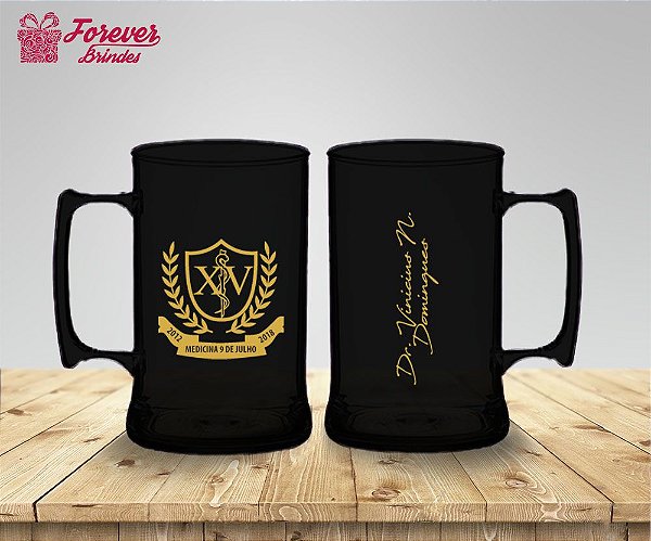 Caneca De Chopp Formatura Medicina Com Brasão