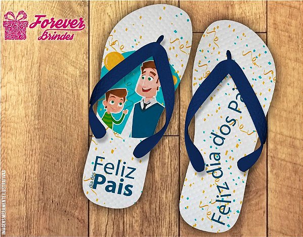 Chinelo Dia Dos Pais Filho e Pai