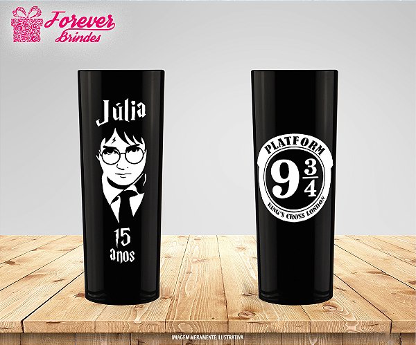 Copo Long Drink Aniversário harry potter