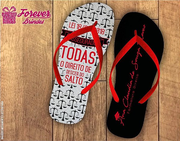 Chinelo Personalizado Direito É Assegurado