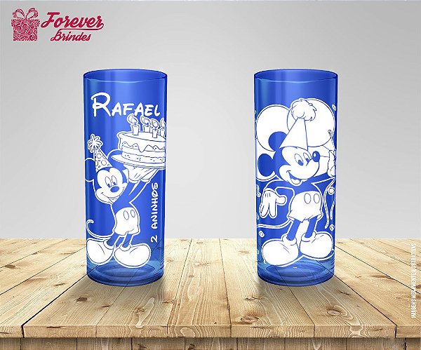 Copo Long Drink Festa Tema Mickey