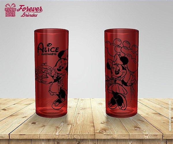 Copo Long Drink Mickey Aniversário Infantil - FOREVER BRINDES