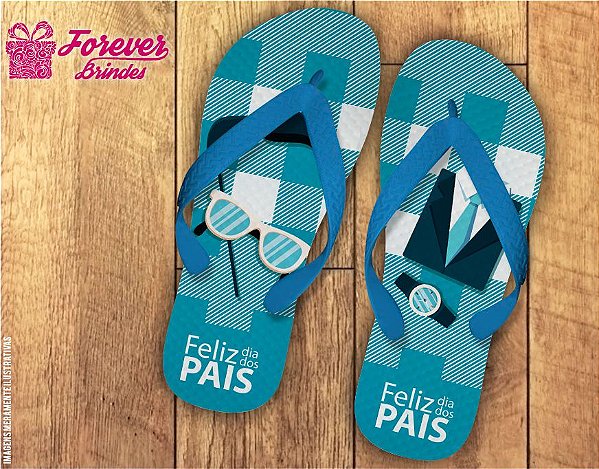 Chinelo Dia Dos Pais Personalizado