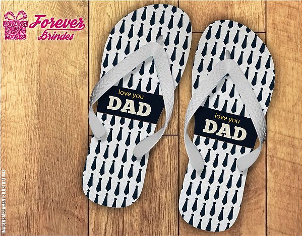 Chinelo Dia Dos Pais I Love Dad