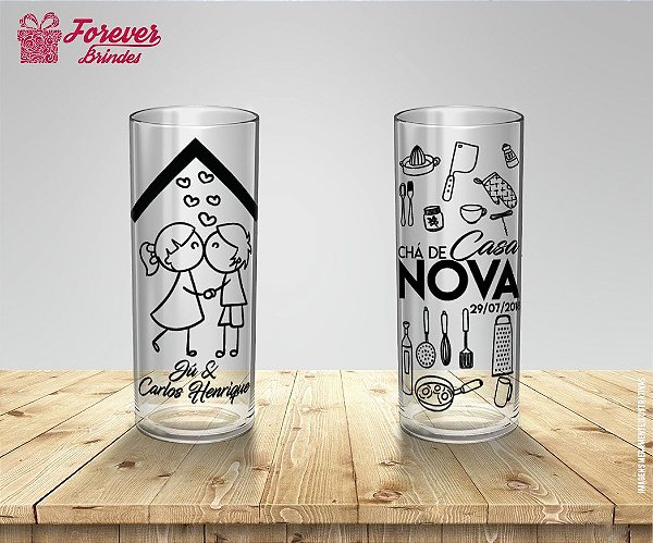 Copo Long Drink Chá De Casa Nova Utensílios