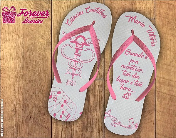 Chinelo Formatura Ciências Contábeis  Com Frase