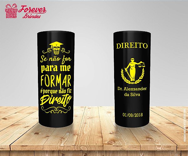 Copo Long Drink Direito Não Fiz Direito