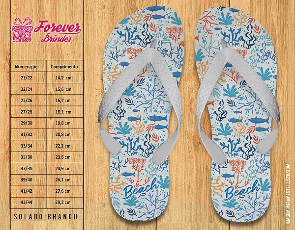Chinelo Personalizado Aniversário Pool Party