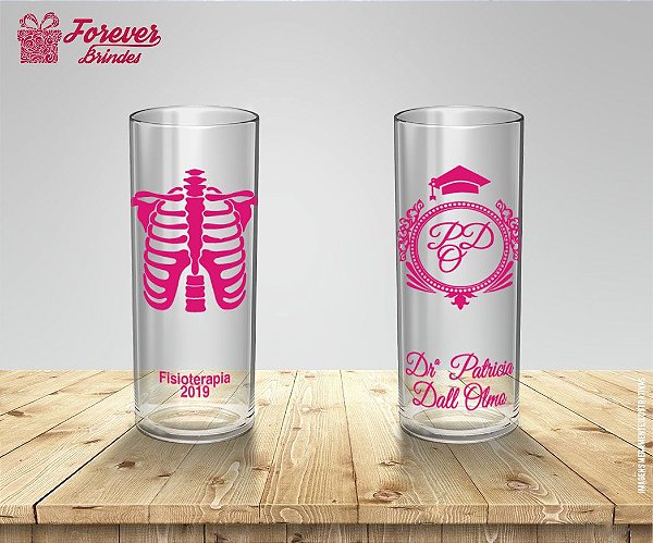 Copo Long Drink Transparente Fisioterapia