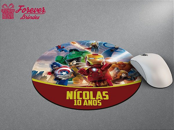 Mouse Pad Redondo Os Vingadores