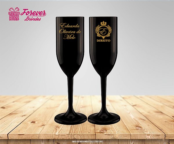 Taça De Champanhe Personalizada de Direito