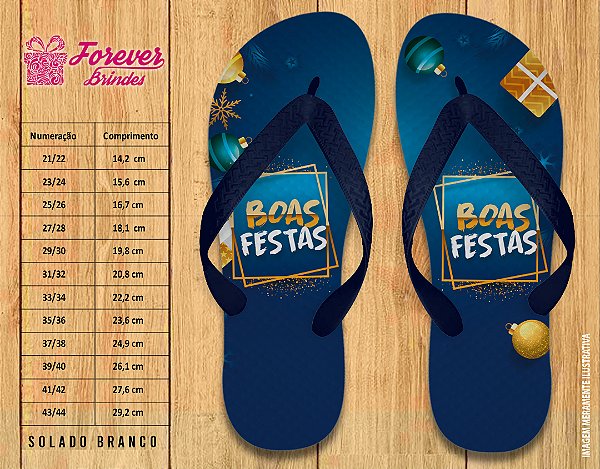 Chinelo Personalizado NATAL E ANO NOVO