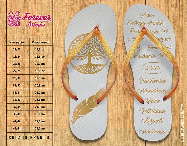 Chinelo Personalizado ANO NOVO