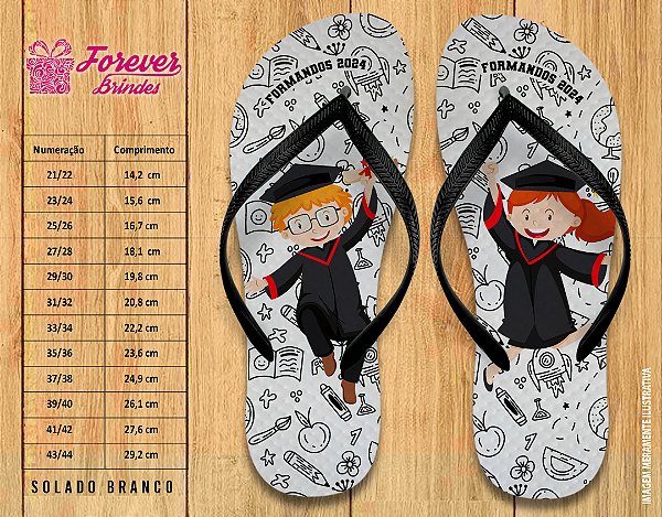 Chinelo Personalizado Formatura