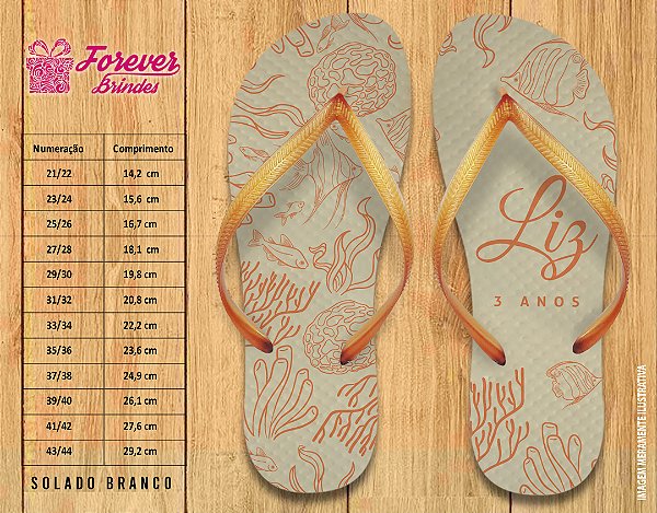 Chinelo Personalizado Aniversário POOL PARTY VERÃO
