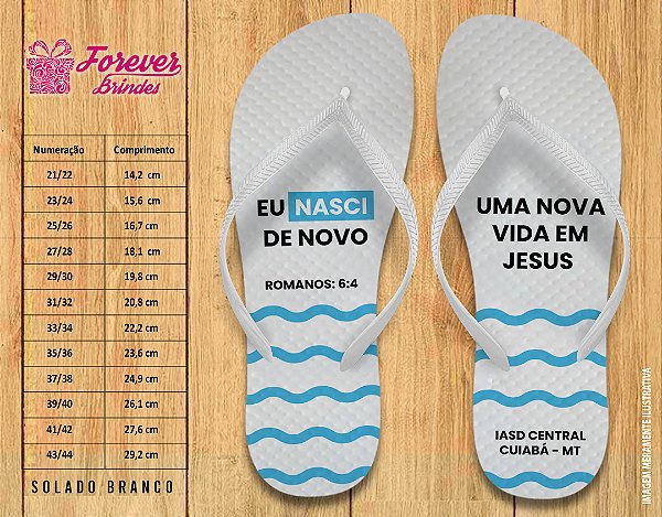 Chinelo Personalizado RELIGIOSO IGREJA