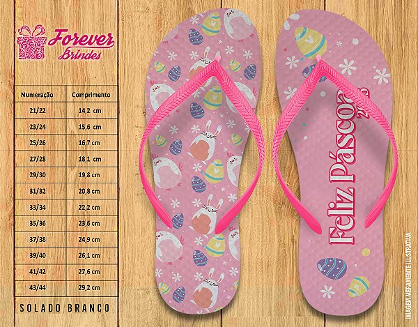 Chinelo Personalizado FELIZ PASCOA