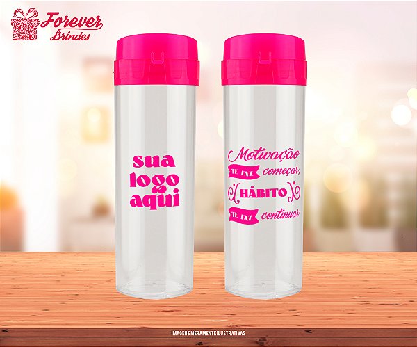 Garrafa Acquabio personalizado Empresarial Lettering