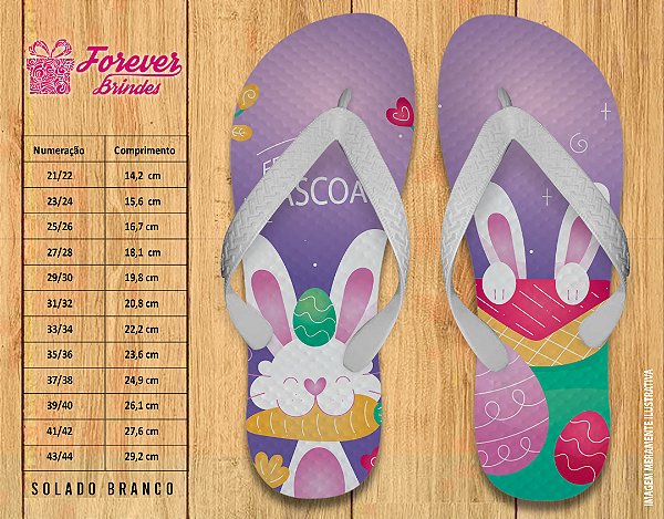 Chinelo Personalizado PÁSCOA