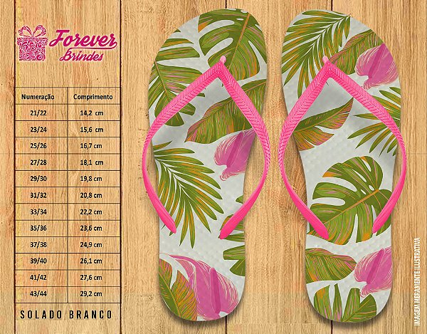 Chinelo Personalizado Aniversário Summer Pool Party